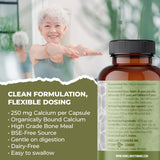 PURE LAB VITAMINS Calcium Hydroxyapatite (250 mg - 120 veg caps)