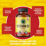 PURE LAB VITAMINS D3 (2500 IU - 240 veg caps)