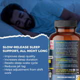 PURE LAB VITAMINS Melatonin Slow Release (10 mg - 60 veg caps)