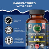 PURE LAB VITAMINS Melatonin Slow Release (10 mg - 60 veg caps)