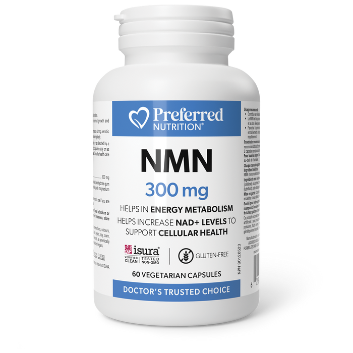 PREFERRED NUTRITION NMN 300 mg 60 Veggie Caps