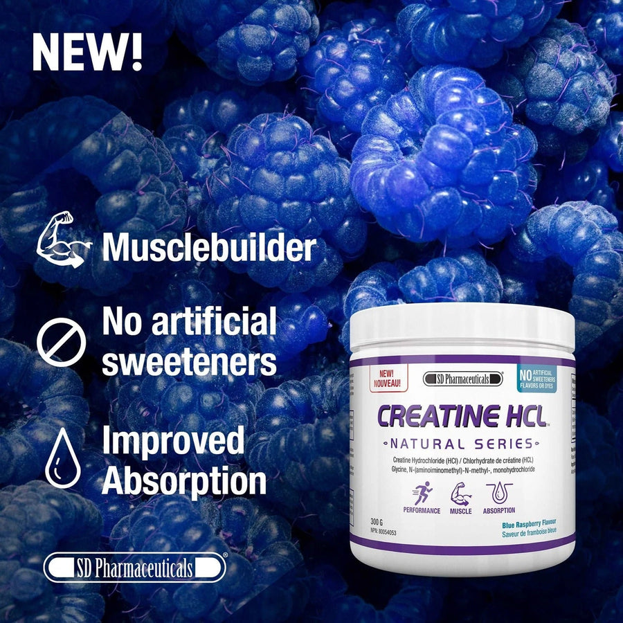 SD PHARMACEUTICALS Creatine HCL (Blue Raspberry - 300 grams)