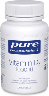 PURE ENCAPSULATIONS VITAMIN D3 1000 IU (120 veg caps)