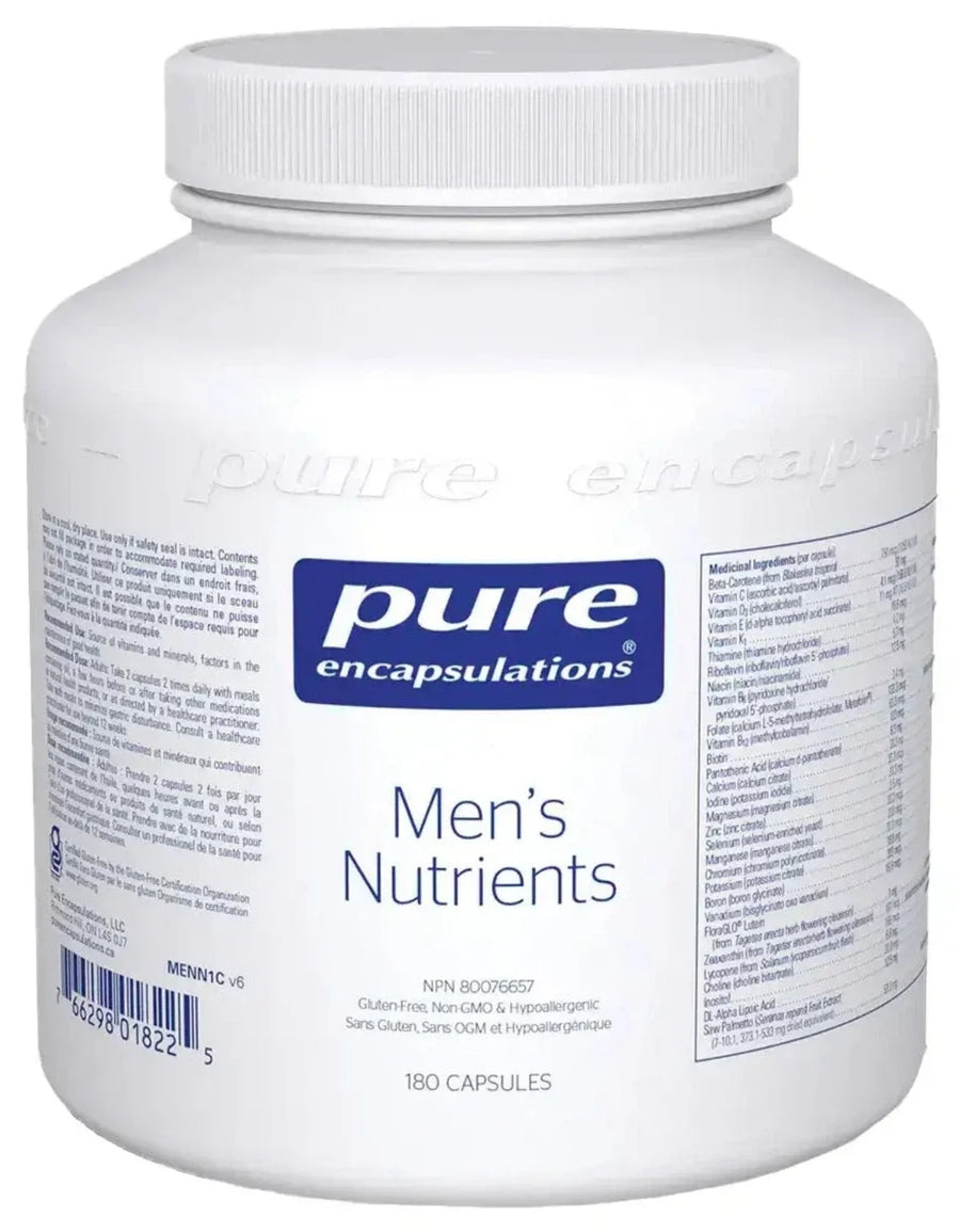 PURE ENCAPSULATIONS Men's Nutrients (180 veggie Capsules)