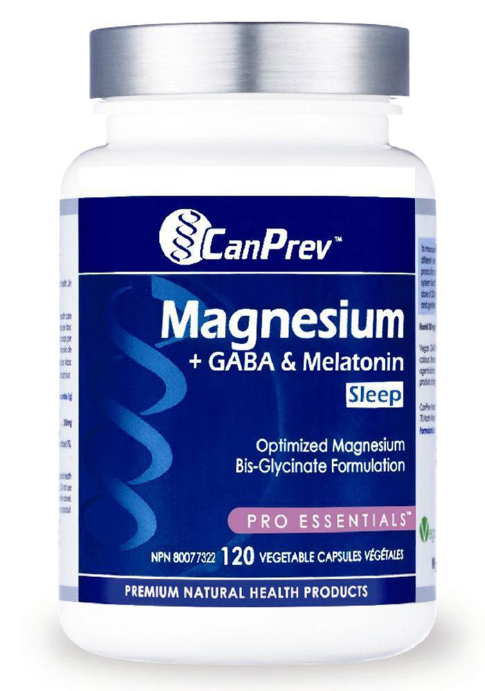 CANPREV Magnesium Sleep + GABA & Melatonin  (120 veg caps)