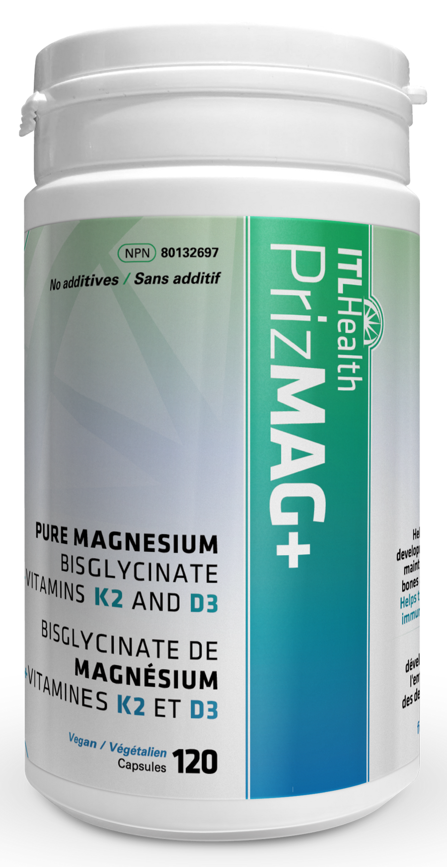 ITL HEALTH PrizMAG+ (K2-D3 - 120 caps)