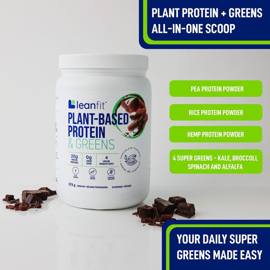 LEANFIT Plant-Based Protein & Greens (Chocolate - 579 gr)