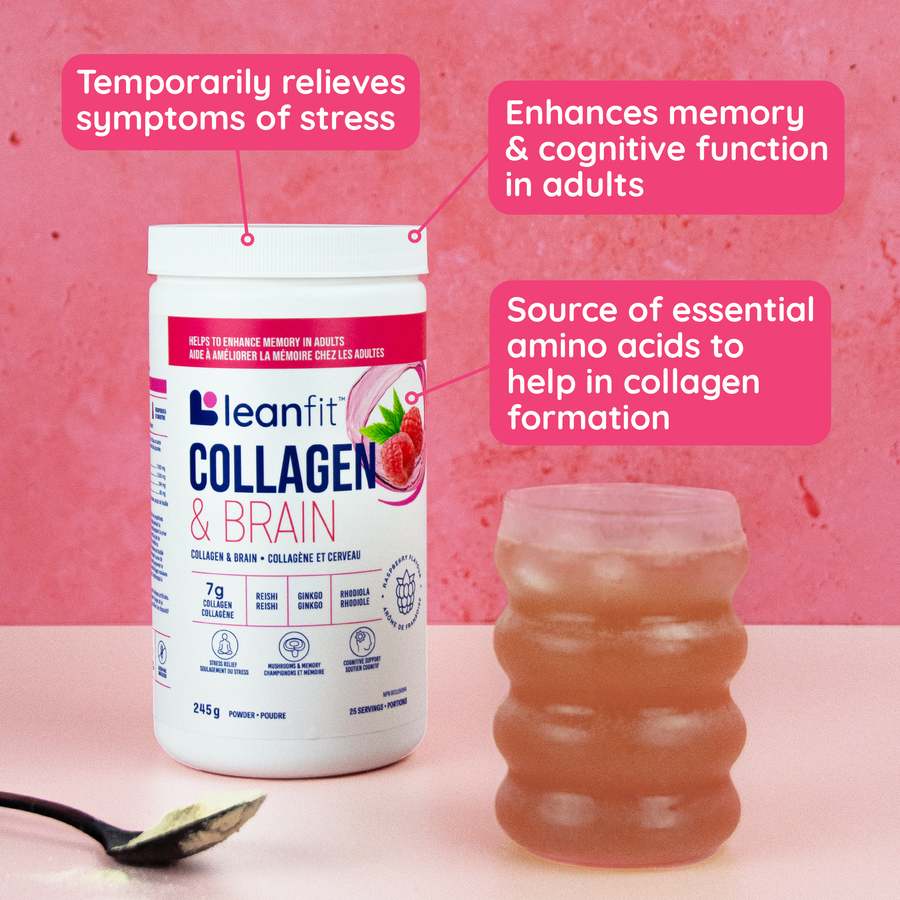 LEANFIT Collagen & Brain (Raspberry - 245 gr)