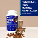 LEANFIT Protein Isolate & Marine Collagen (Chocolate Hazelnut - 880 gr)