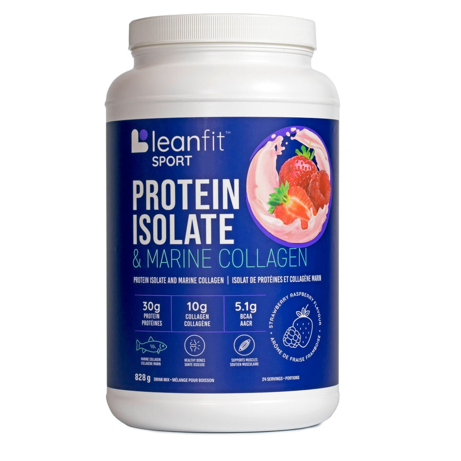 LEANFIT Protein Isolate & Marine Collagen (Strawberry Raspberry - 828 gr)