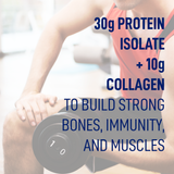 LEANFIT Protein Isolate & Marine Collagen (Strawberry Raspberry - 828 gr)