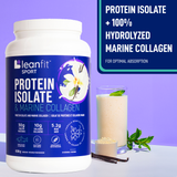 LEANFIT Protein Isolate & Marine Collagen (Vanilla Bean - 838 gr)