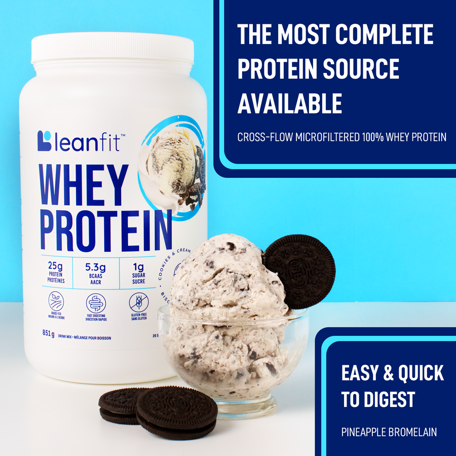 LEANFIT Whey Protein (Cookies & Cream - 851 gr)