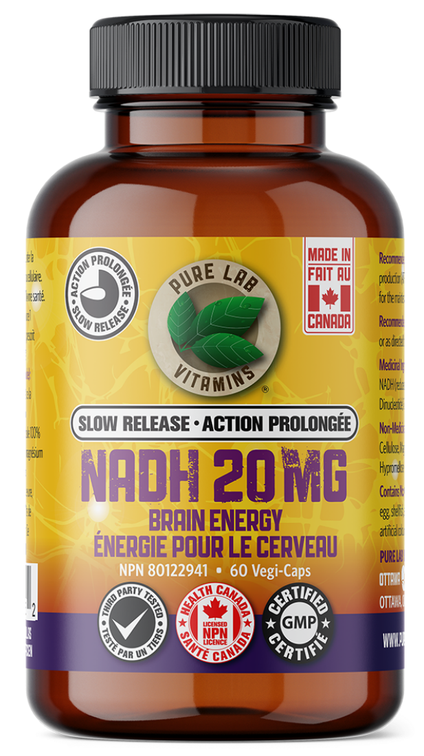 PURE LAB VITAMINS NADH 20MG Slow Release
