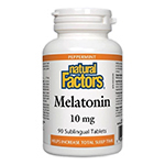 NATURAL FACTORS Melatonin (10mg - 90 sub tabs)