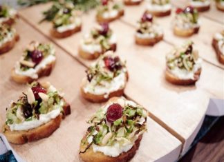 Charred Brussels Sprout Crostini