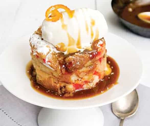 Bread Pudding with Rum Caramel