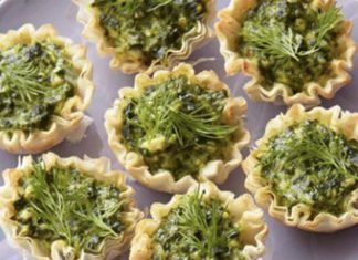 Feta and Spinach Tartlets