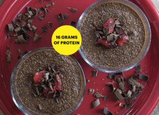 Chocolate Strawberry Chia Seed Pudding