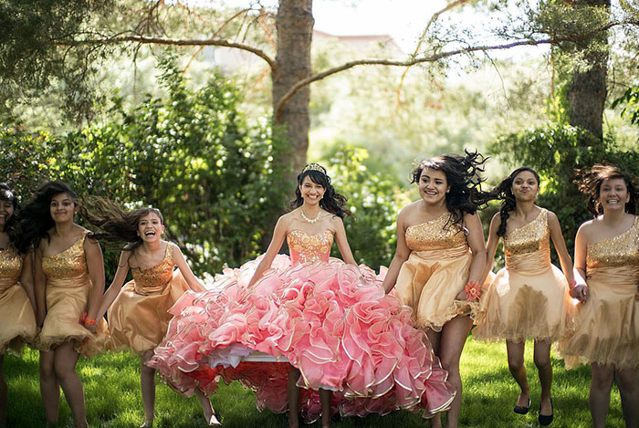 The celebration of quinceañeras