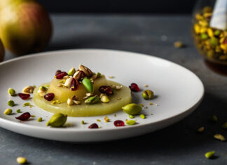 Saffron-Infused Pear Carpaccio: A St. Patrick’s Day Hint