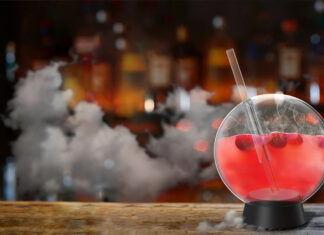 Sip in Style: Cranberry Smoke Sphere Cocktail