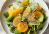Spinach & Persimmon Salad with Za’atar Glass